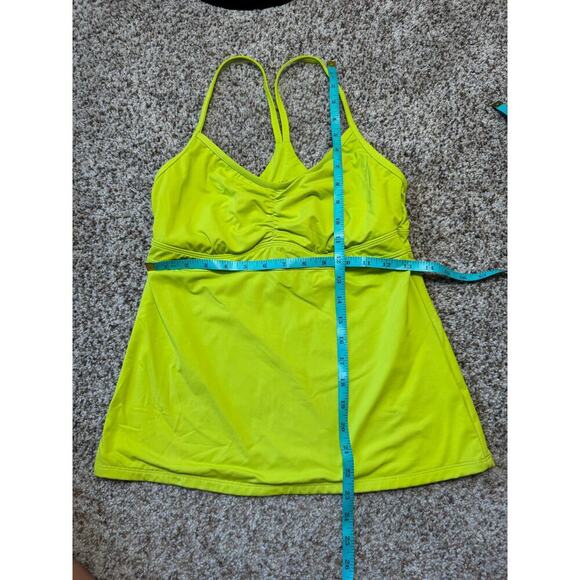 ATHLETA women's swim/tankini top, size M, Yellow/green - Picture 5 of 8